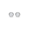 Thumbnail Image 2 of KAY Lab-Grown Diamonds Round-Cut Bezel-Set Solitaire Stud Earrings 1/4 ct tw 10K White Gold (F/SI2)