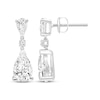 Thumbnail Image 1 of KAY Lab-Grown Diamonds Pear-Shaped & Round-Cut Dangle Earrings 3 ct tw 14K White Gold (F/VS2)