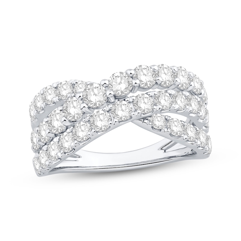 Main Image 1 of KAY Lab-Grown Diamonds Crossover Ring 2 ct tw 10K White Gold