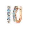 Thumbnail Image 1 of Le Vian Montana Sapphire Ombré Hoop Earrings 14K Strawberry Gold