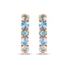 Thumbnail Image 2 of Le Vian Montana Sapphire Ombré Hoop Earrings 14K Strawberry Gold
