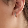 Thumbnail Image 4 of Le Vian Montana Sapphire Ombré Hoop Earrings 14K Strawberry Gold