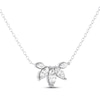 Thumbnail Image 2 of THE LEO Legacy Lab-Grown Diamond Marquise-Cut Five-Stone Necklace 1-1/2 ct tw 14K White Gold 19"