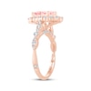 Thumbnail Image 2 of Monique Lhuillier Bliss Pear-Shaped Pink Lab-Grown Diamond & White Lab-Grown Diamond Engagement Ring 2-1/4 ct tw 18K Rose Gold