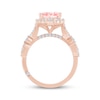 Thumbnail Image 3 of Monique Lhuillier Bliss Pear-Shaped Pink Lab-Grown Diamond & White Lab-Grown Diamond Engagement Ring 2-1/4 ct tw 18K Rose Gold