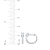 Thumbnail Image 4 of KAY Lab-Grown Diamonds Oval & Round-Cut Hoop Earrings 5/8 ct tw 10K White Gold