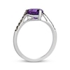Thumbnail Image 3 of Le Vian Pear-Shaped Amethyst Ring 1/6 ct tw Diamonds 14K Vanilla Gold