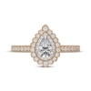 Thumbnail Image 3 of Neil Lane Pear-Shaped Diamond Scalloped Halo Engagement Ring 3/4 ct tw 14K Two-Tone Gold
