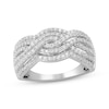 Thumbnail Image 1 of KAY Lab-Grown Diamonds Braided Ring 3/4 ct tw 10K White Gold