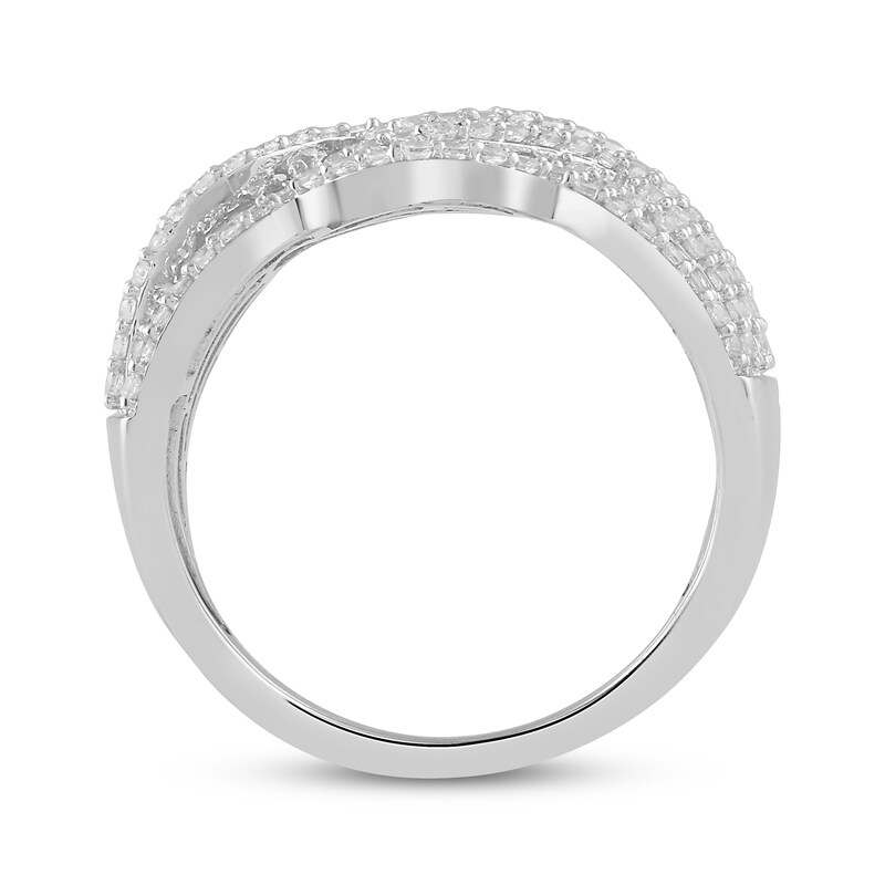 Main Image 3 of KAY Lab-Grown Diamonds Braided Ring 3/4 ct tw 10K White Gold