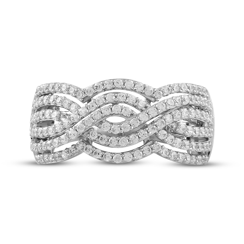 Main Image 4 of KAY Lab-Grown Diamonds Braided Ring 3/4 ct tw 10K White Gold