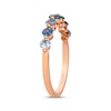 Thumbnail Image 2 of Le Vian Montana Sapphire Ombré Graduated Seven-Stone Ring 14K Strawberry Gold