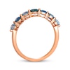 Thumbnail Image 3 of Le Vian Montana Sapphire Ombré Graduated Seven-Stone Ring 14K Strawberry Gold