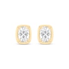 Thumbnail Image 2 of KAY Lab-Grown Diamonds Cushion-Cut Solitaire Stud Earrings 2 ct tw 10K Yellow Gold (F/SI2)