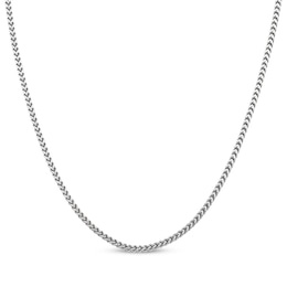2.5mm Foxtail Chain Necklace Stainless Steel 26"