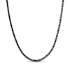 Thumbnail Image 1 of 4mm Foxtail Chain Necklace Black Ion-Plated Stainless Steel 26"