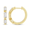 Thumbnail Image 3 of KAY Lab-Grown Diamonds Baguette-Cut Hoop Earrings 1-1/4 ct tw 24K Yellow Gold Vermeil Sterling Silver