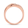 Thumbnail Image 3 of Now + Forever Men's Brown Diamond Wedding Band 1/10 ct tw 10K Rose Gold