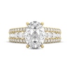 Thumbnail Image 3 of THE LEO Legacy Lab-Grown Diamond Oval-Cut Engagement Ring 3 ct tw 14K Yellow Gold