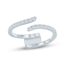 Now + Forever Lab-Grown Diamonds Enhancer Ring 1/2 ct tw 14K White Gold