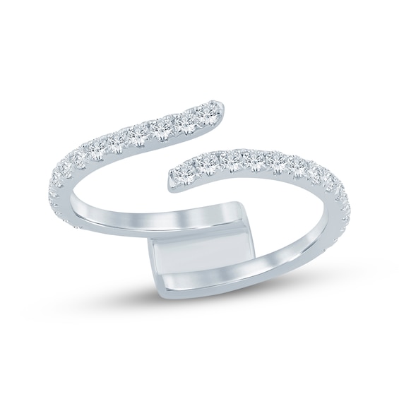Now + Forever Lab-Grown Diamonds Enhancer Ring 1/2 ct tw 14K White Gold