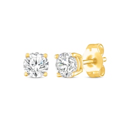 Diamond Earrings 1/2 ct tw Round-cut 14K Yellow Gold