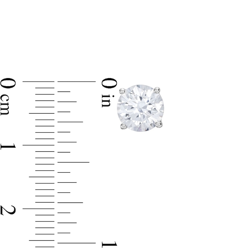 Main Image 4 of Diamond Earrings 1/2 ct tw Round-cut 14K Yellow Gold (I/I2)