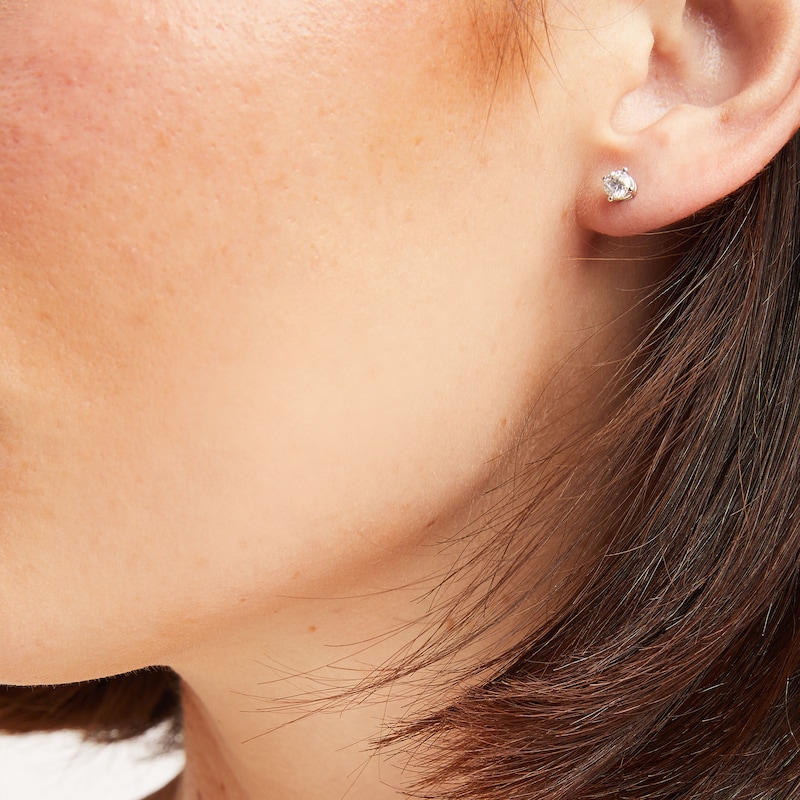 Main Image 2 of Diamond Earrings 1/2 ct tw Round-cut 14K White Gold (I/I2)