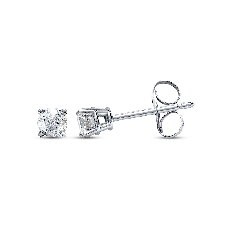 Main Image 1 of Diamond Earrings 1/3 ct tw Round-cut 14K White Gold (I/I2)