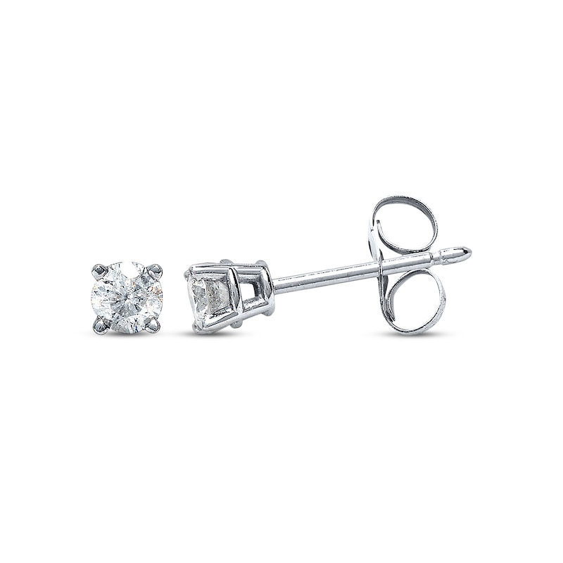 Diamond Earrings 1/3 ct tw Round-cut 14K White Gold (I/I2)