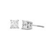 Thumbnail Image 1 of Diamond Solitaire Stud Earrings 1 ct tw Princess-cut 14K White Gold (I/I2)