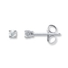 Thumbnail Image 1 of Diamond Earrings 1/20 ct tw Round-cut 14K White Gold (I/I2)