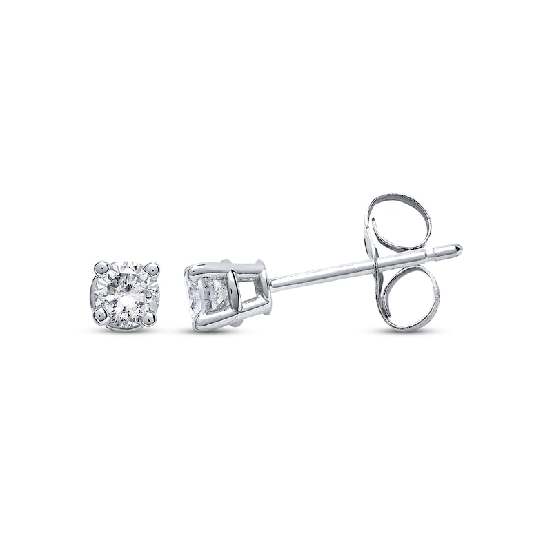Main Image 1 of Diamond Earrings 1/4 ct tw Round-cut 14K White Gold (I/I2)
