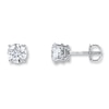 Thumbnail Image 1 of Diamond Earrings 2 ct tw Round-cut 14K White Gold (I/I2)