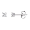 Thumbnail Image 1 of Diamond Solitaire Earrings 1/8 cttw Princess-cut 10K White Gold (J/I3)