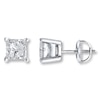 Thumbnail Image 1 of Diamond Earrings 1-1/4 ct tw Princess-cut 14K White Gold (I/I2)