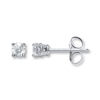 Thumbnail Image 1 of Diamond Solitaire Earrings 1/5 ct tw Round-cut 14K White Gold (K/I2)