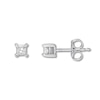 Thumbnail Image 0 of Diamond Solitaire Earrings 1/5 cttw Princess-cut 14K White Gold (I/I2)