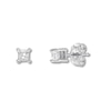 Thumbnail Image 1 of Diamond Solitaire Earrings 1/5 cttw Princess-cut 14K White Gold (I/I2)