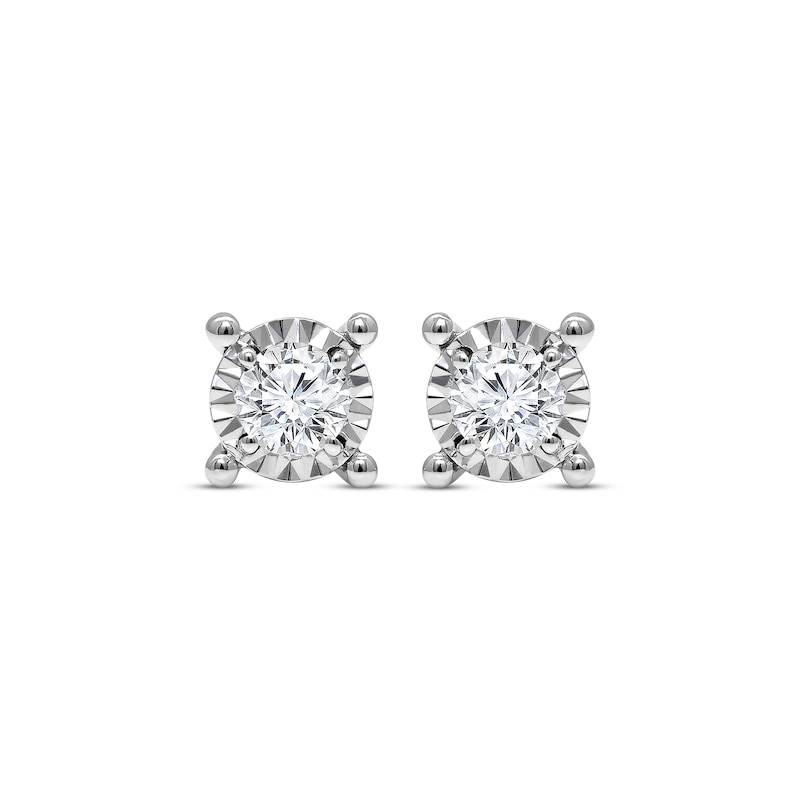 Main Image 2 of Radiant Reflections 1/3 ct tw Diamonds Sterling Silver Earrings (J/I3)