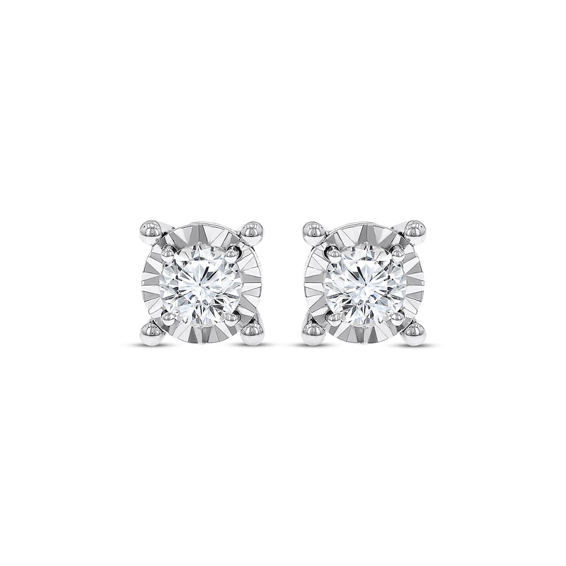 Radiant Reflections 1/2 ct tw Diamonds 10K White Gold Earrings (J/I3)