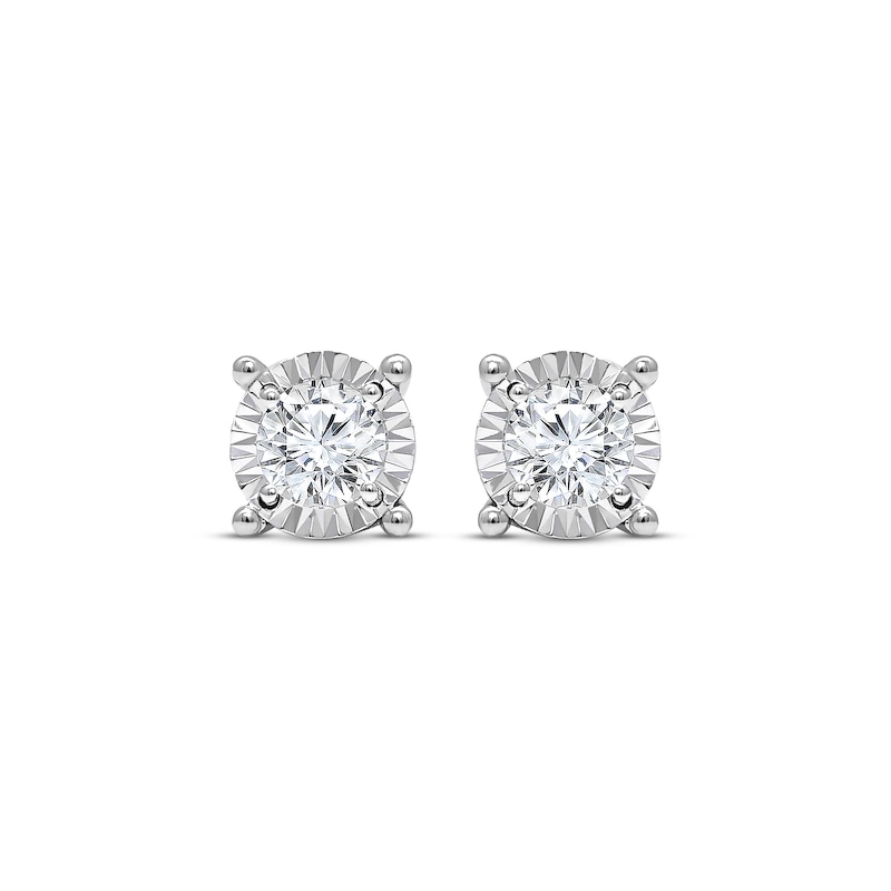 Radiant Reflections 1 ct tw Diamonds 10K White Gold Earrings (J/I3)