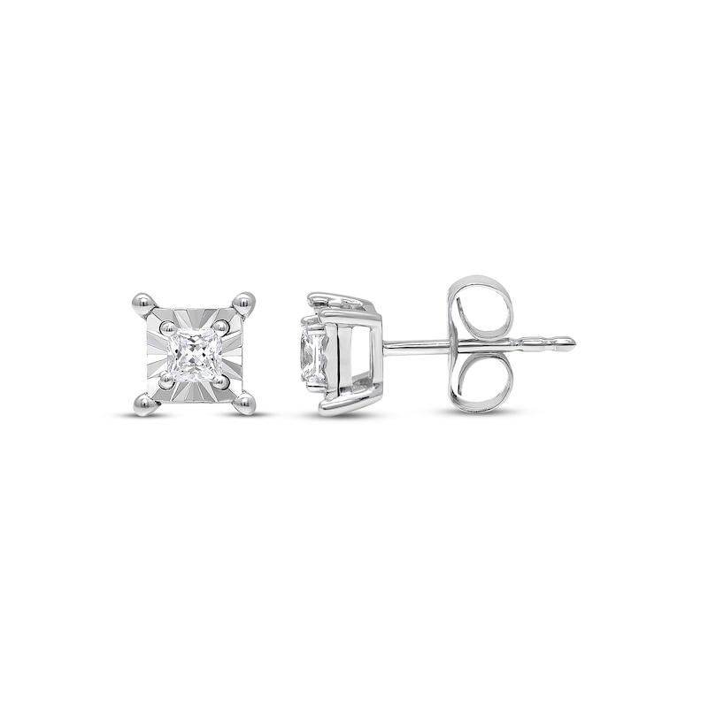 Main Image 1 of Radiant Reflections 1/4 ct tw Diamonds Sterling Silver Earrings (J/I3)