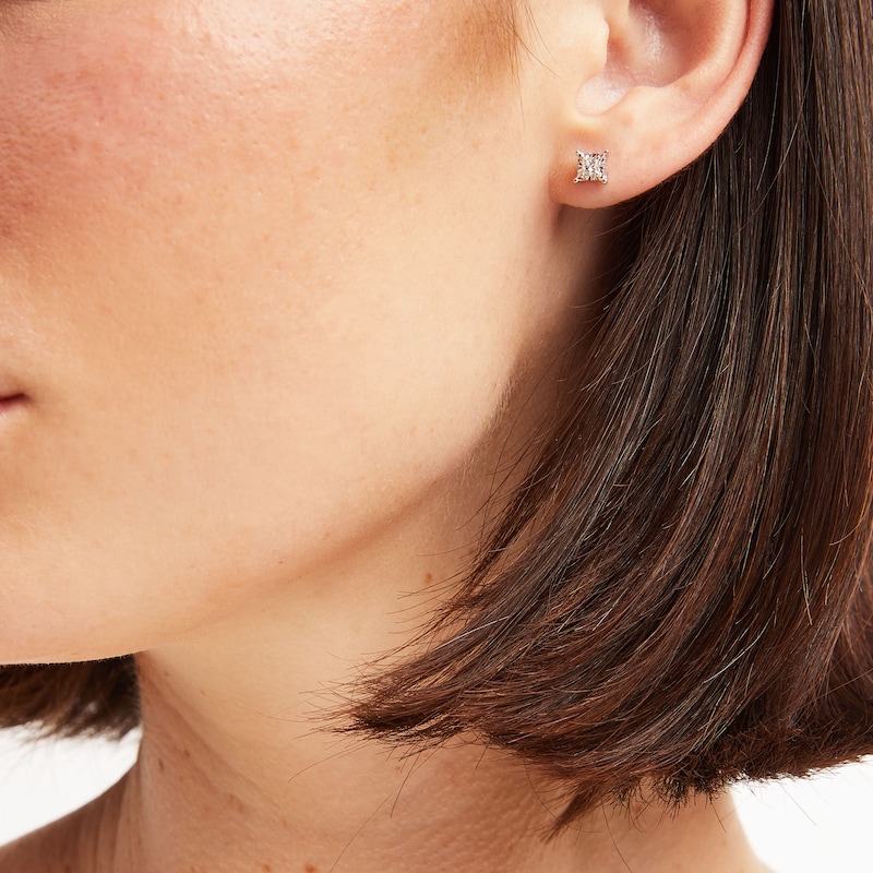 Main Image 3 of Radiant Reflections 1/4 ct tw Diamonds Sterling Silver Earrings (J/I3)
