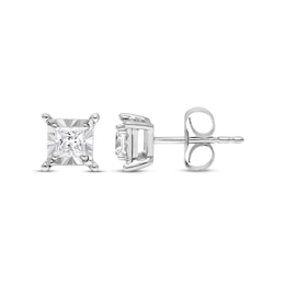 Radiant Reflections 1/3 ct tw Diamonds Sterling Silver Earrings (J/I3)