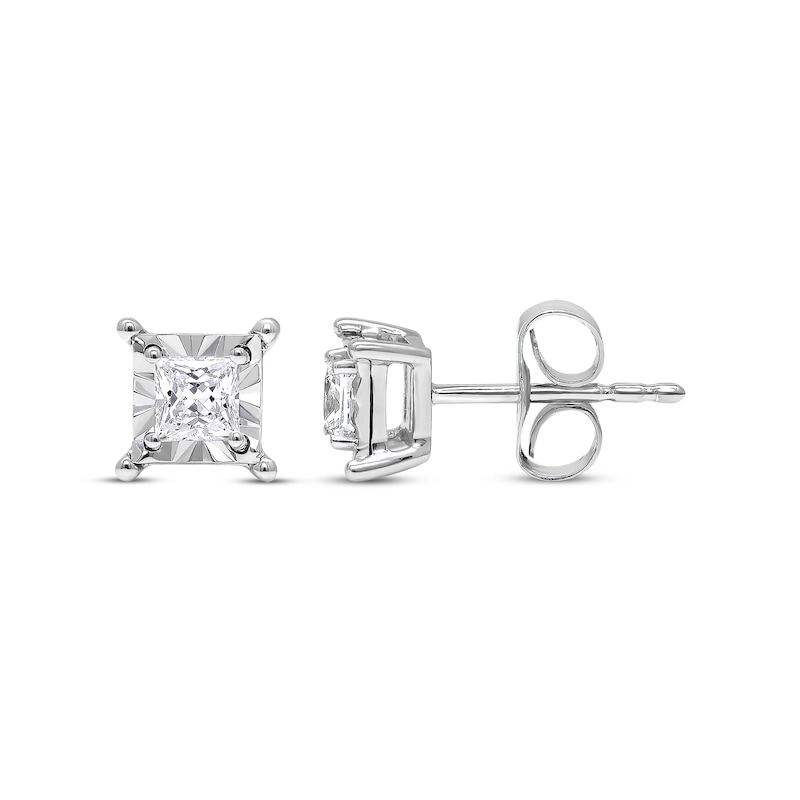 Main Image 1 of Radiant Reflections 1/3 ct tw Diamonds Sterling Silver Earrings (J/I3)