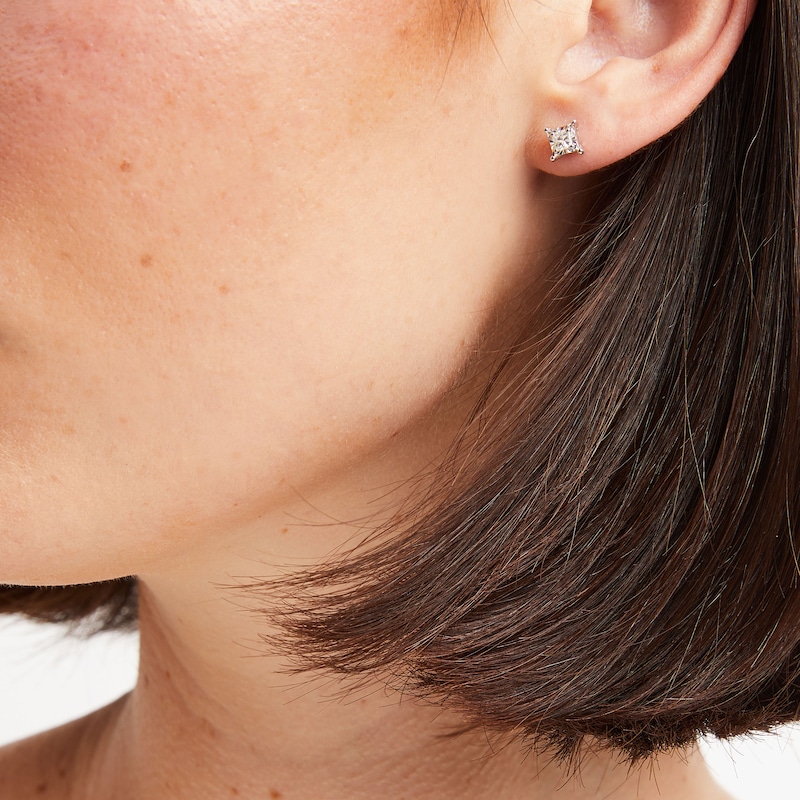 Main Image 3 of Radiant Reflections 1/3 ct tw Diamonds Sterling Silver Earrings (J/I3)