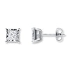 Thumbnail Image 1 of Radiant Reflections 3/4 ct tw Diamonds 10K White Gold Earrings (J/I3)