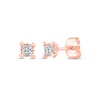 Thumbnail Image 0 of Diamond Earrings 1/4 ct tw Princess-cut 14K Rose Gold (I/I2)