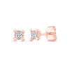 Thumbnail Image 1 of Diamond Earrings 1/4 ct tw Princess-cut 14K Rose Gold (I/I2)